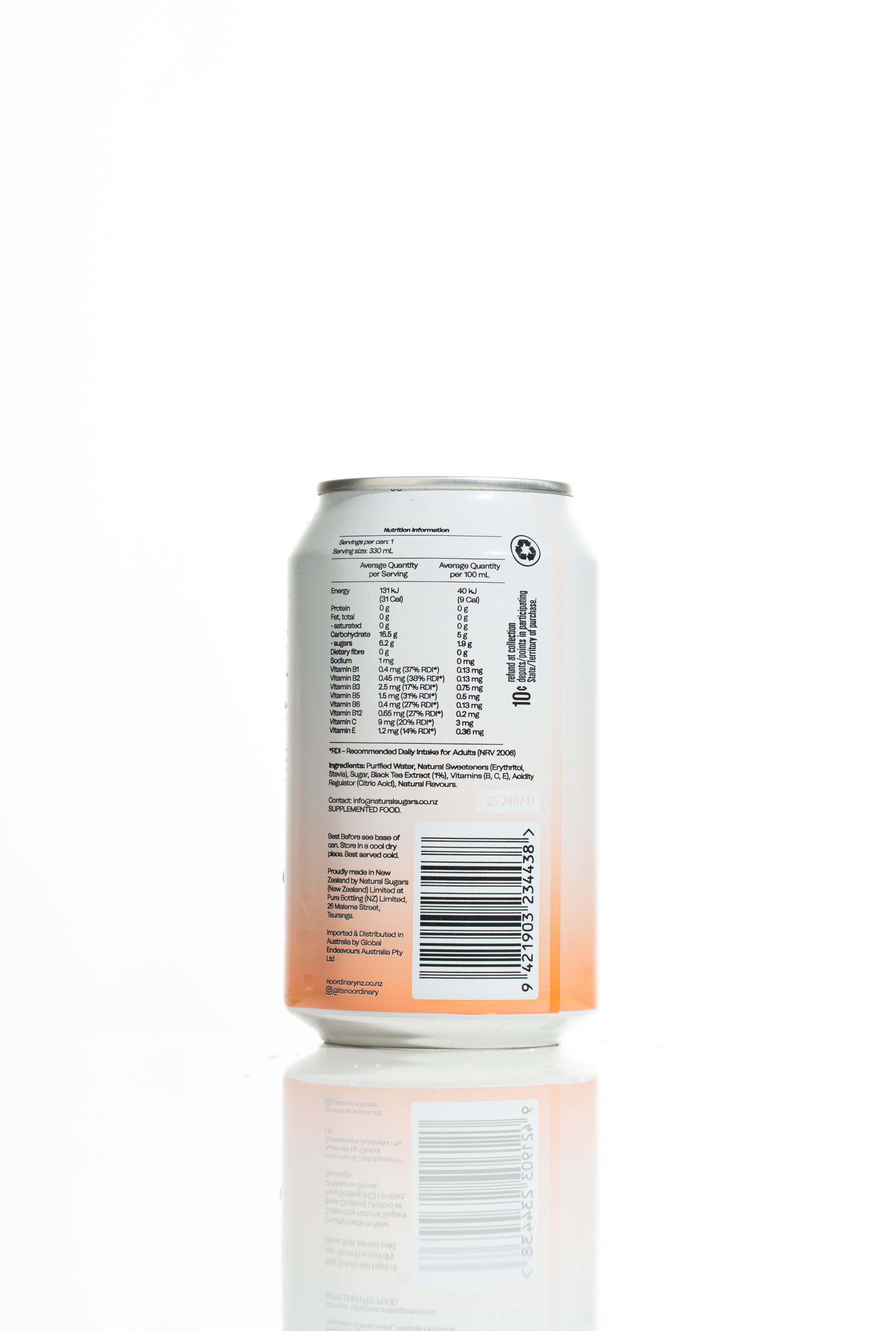 No Ordinary Ice Tea - Hawkes Bay Peach